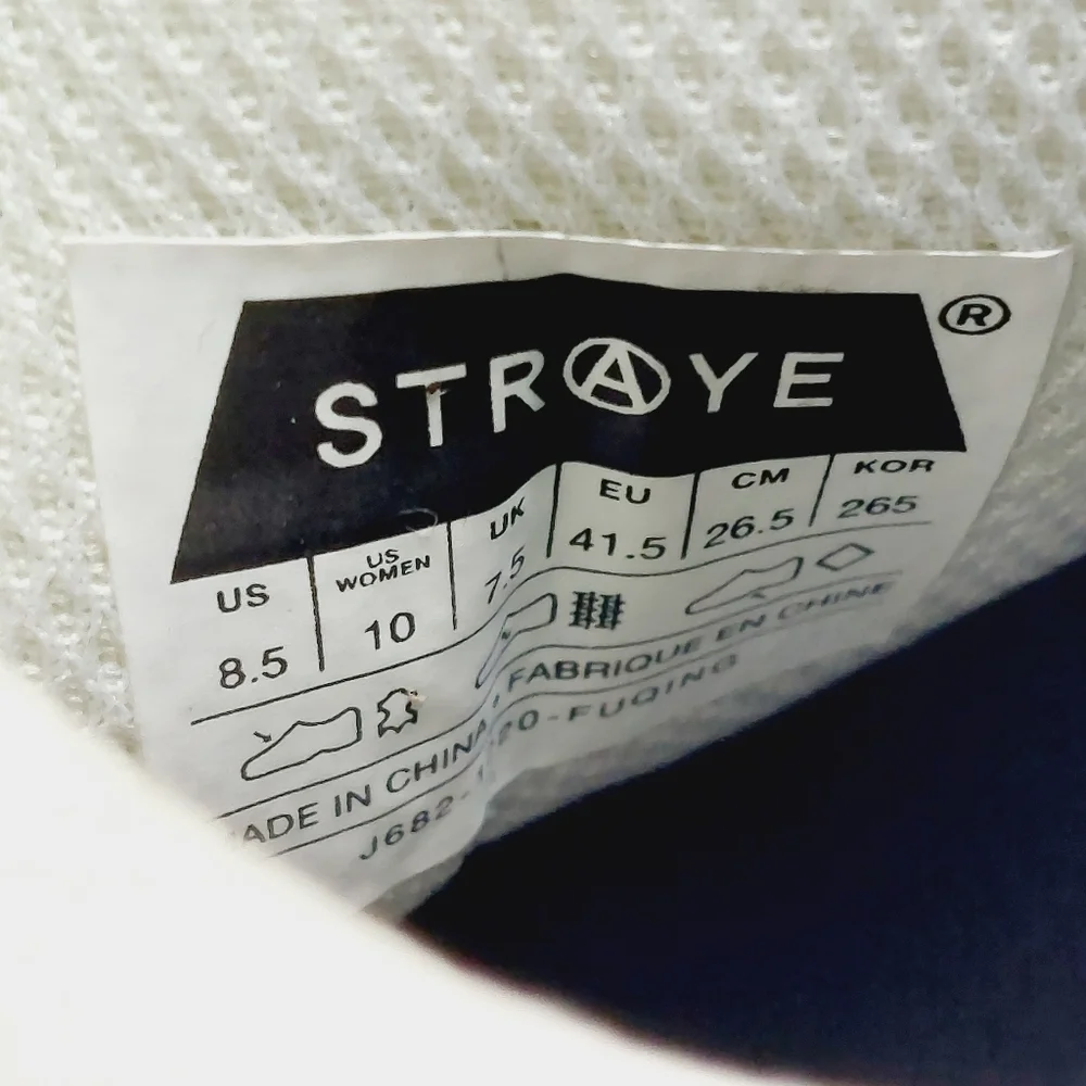 STRAYE White Sidewalk Low-Top Sneakers V477